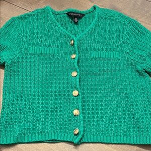 Margot Teal Button-Up Women's Cardigan
